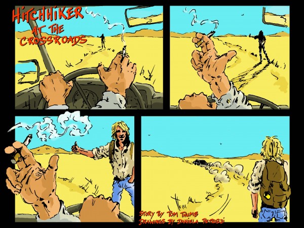 hitchhiking travel comic